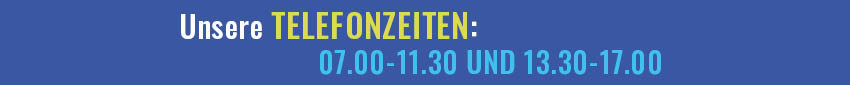 Telefonzeiten Banner